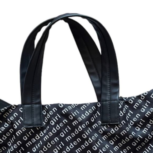 Steve Madden Girl, Tote Bag Black Logo, Oversized Bag, Y2K - Picture 6 of 9